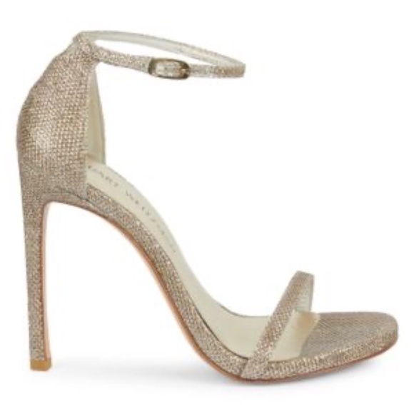 Stuart Weitzman NUDIST STRAP HEELS 9 - Picture 2 of 15